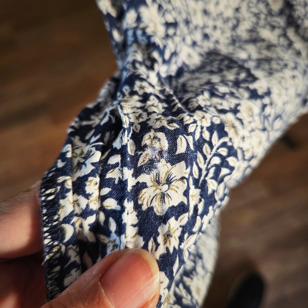 Caroline Wells Floral Dress Vintage 90s Rayon Button Front Corset Back Maxi S - Picture 6 of 7